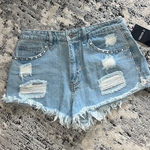 Denim shorts